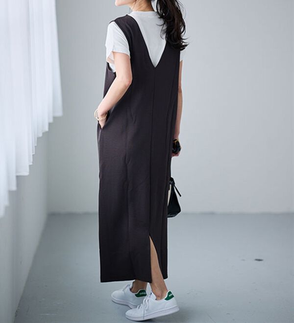 RANAN（ラナン）の「【選べる袖丈】＜BC＞綿100％プチハイネックＴシャツ（カットソー）」｜詳細画像