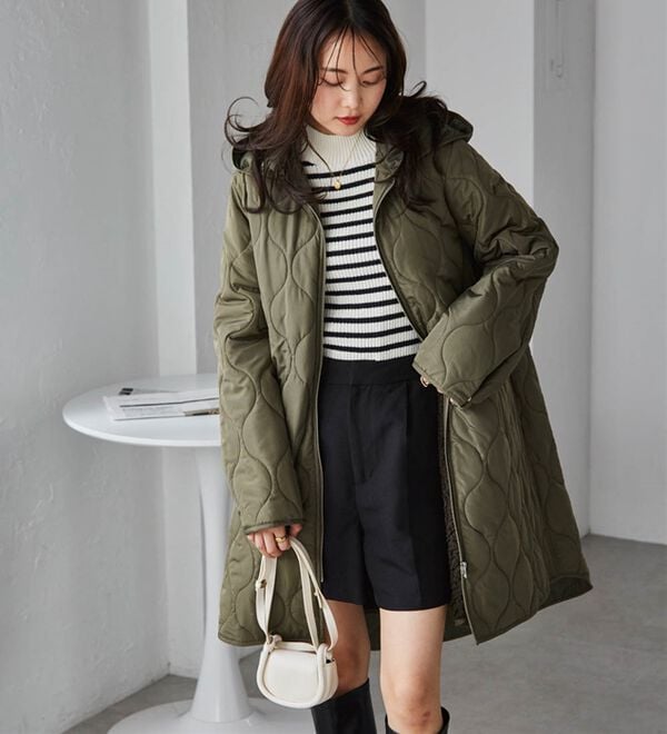 RANAN（ラナン）の「３ｗａｙキルティングロングコート（ロングコート）」｜詳細画像