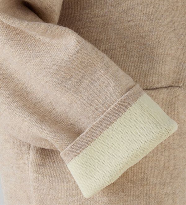 RANAN（ラナン）の「裏配色ゴールド調ボタンニットコーディガン（ニットカーディガン）」｜詳細画像