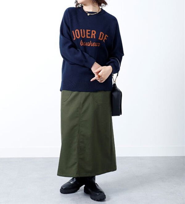 BELLUNA（ベルーナ）の「＜ｓｏｒａｆｕｋｕ＞ロゴジャカードニットプルオーバ（ニット・セーター）」｜詳細画像