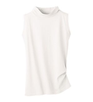 LAVIENNE（ラヴィエンヌ）の「綿１００％着回し最適ハイネック（肌着・インナーウェア）」｜オフホワイト