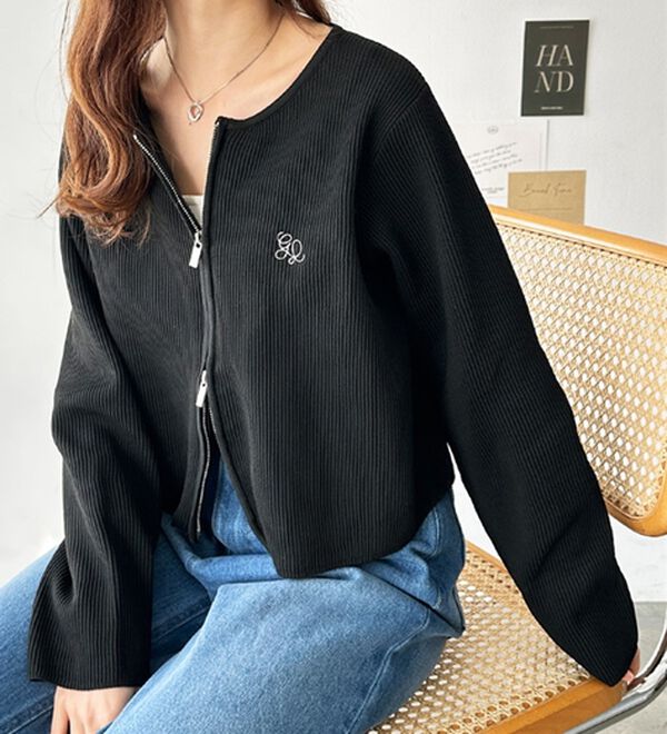 ダブルジップニットカーディガン - ベルーナ【公式】