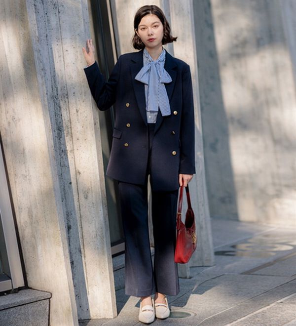 GeeRA（ジーラ）の「【入卒式/セレモニー】着回しベスト＆ジャケットセットスーツ（パンツスーツ）」｜詳細画像