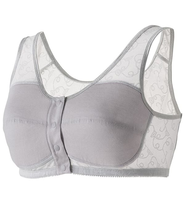 「【２色組】メッシュで涼やか前開きソフトブラ（ノンワイヤーブラ）」｜詳細画像