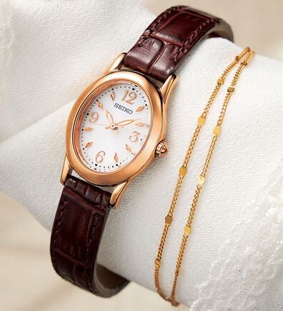 ルフラン（ルフラン）の「＜セイコーセレクション＞レディスソーラーＳＷＦＡ１４８ブレス付き（腕時計）」