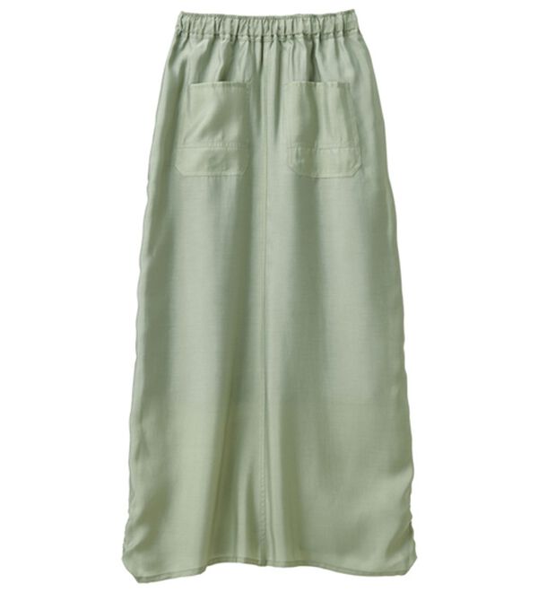 RANAN（ラナン）の「シアー素材ドロストカーゴスカート（ロングスカート）」｜詳細画像