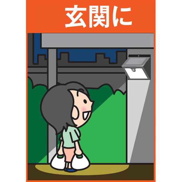 「１００ＬＥＤソーラーセンサーライト３個組（照明・ライト）」｜詳細画像