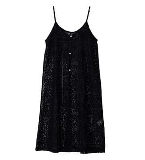 BELLUNA（ベルーナ）の「スクエアレース素材キャミワンピース（その他ワンピース）」｜黒