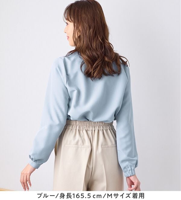 alotta（アロッタ）の「フリル衿ギャザーブラウス（ブラウス）」｜詳細画像