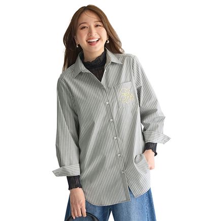 BELLUNA（ベルーナ）の「端境期にこれ一枚！万能シャツジャケット（シャツ）」