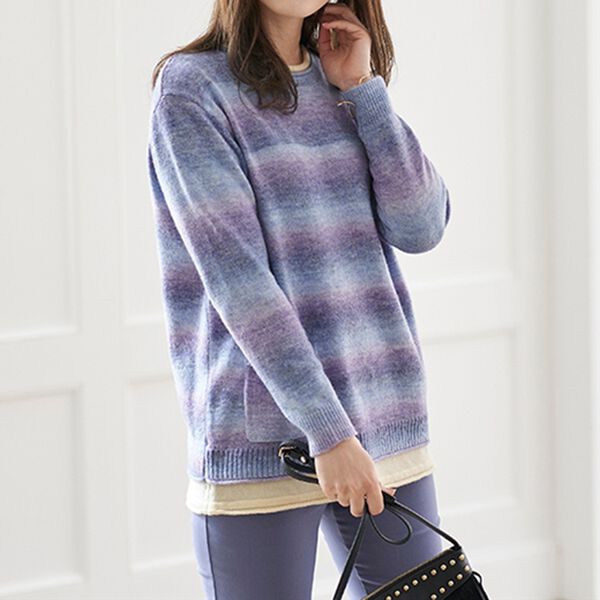 BELLUNA（ベルーナ）の「ポケット使いグラデーションニットプルオーバー（ニット・セーター）」｜詳細画像