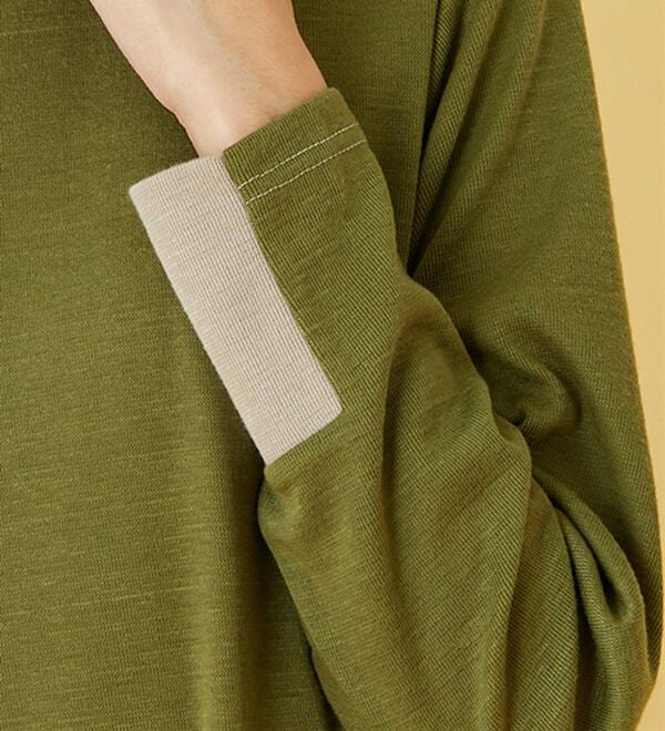 BELLUNA（ベルーナ）の「しっとり素材配色デザインプルオーバー（カットソー）」｜詳細画像