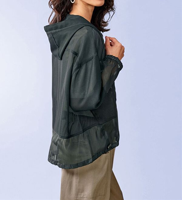 BELLUNA（ベルーナ）の「コロンと可愛いメッシュ素材パーカー（その他ジャケット）」｜詳細画像