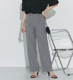 Pierrot（ピエロ）の「スタイルアップセンタープレスパンツ（フルレングスパンツ）」｜詳細画像