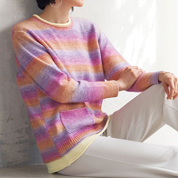 BELLUNA（ベルーナ）の「ポケット使いグラデーションニットプルオーバー（ニット・セーター）」｜詳細画像