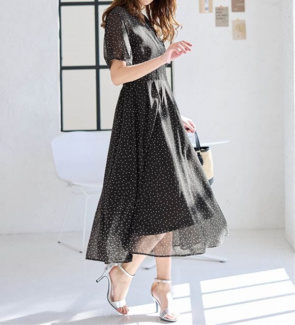 alotta（アロッタ）の「【接触冷感】インナー付カシュクールワンピース（その他ワンピース）」｜詳細画像