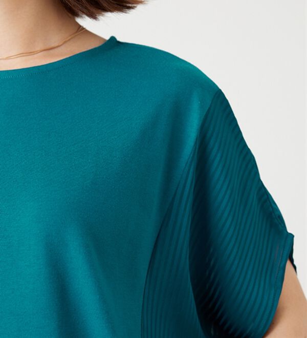 BELLUNA（ベルーナ）の「サイドシャドーストライプ切替チュニック（チュニック）」｜詳細画像