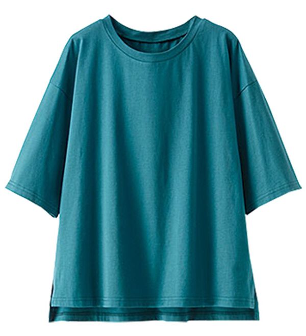 BELLUNA（ベルーナ）の「綿１００％汗染み対策短丈プルオーバー（カットソー）」｜詳細画像