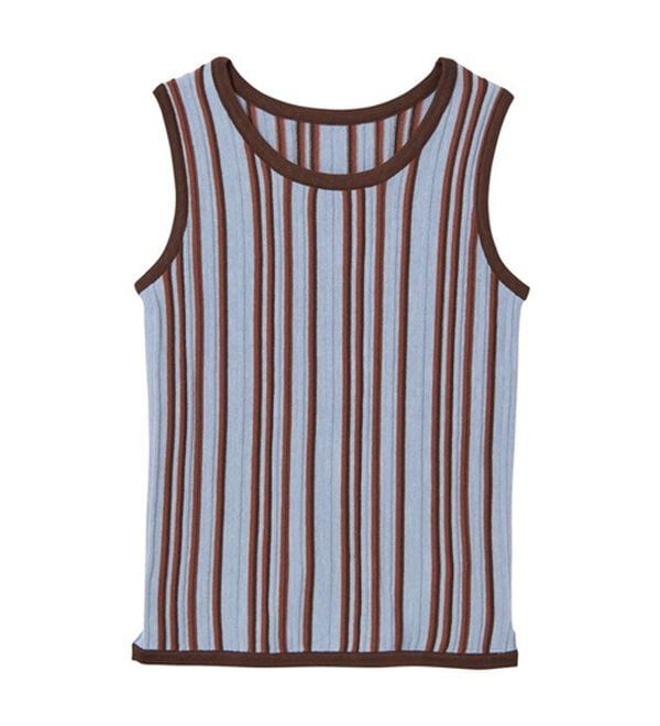 GeeRA（ジーラ）の「マルチストライプニットタンクトップ（タンクトップ・キャミソール）」｜詳細画像