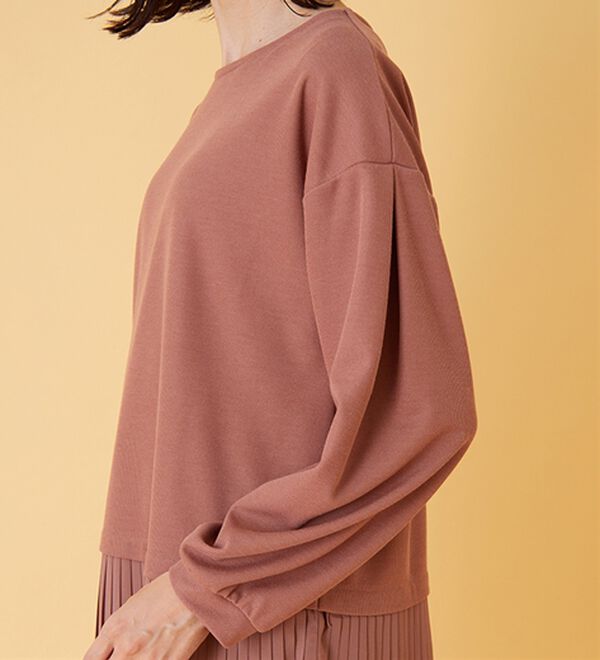 BELLUNA（ベルーナ）の「かのこ素材裾プリーツプルオーバー（カットソー）」｜詳細画像