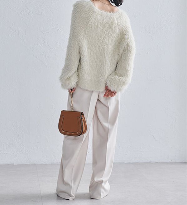 RANAN（ラナン）の「ロングフェザーシャギーニット（ニット・セーター）」｜詳細画像