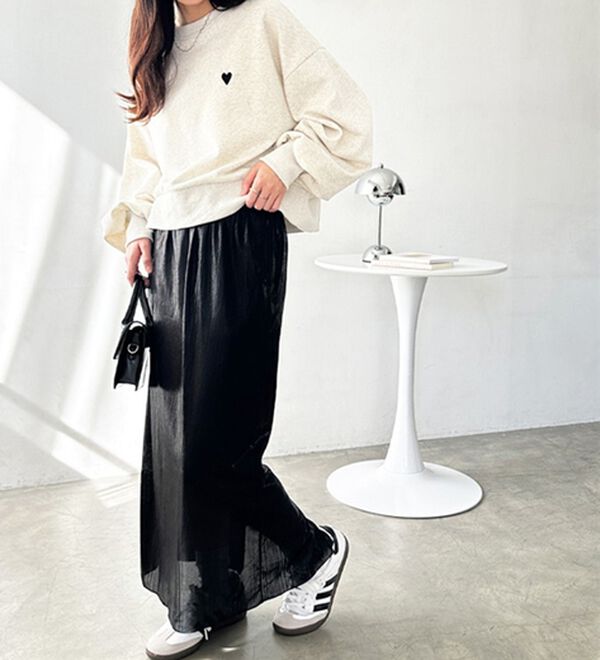 GeeRA（ジーラ）の「シャイニーナロースカート（ロングスカート）」｜詳細画像