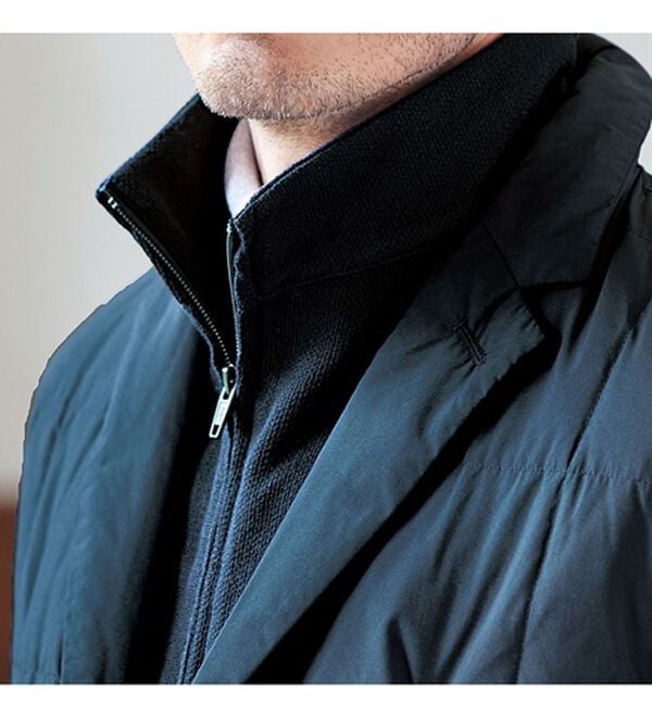 「＜コムルヴァン・オム＞丸八ダウンレイヤードジャケット（メンズダウンジャケット）」｜詳細画像