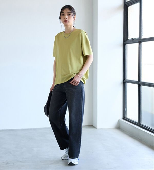 BELLUNA（ベルーナ）の「シュッと体型カバー！コクーンTシャツ（カットソー）」｜詳細画像