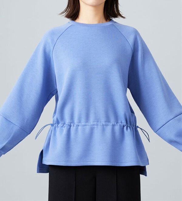 BELLUNA（ベルーナ）の「とろみ素材ドロスト使いプルオーバー（カットソー）」｜詳細画像