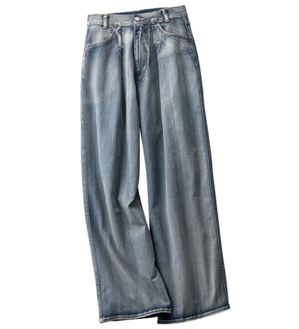 ルフラン（ルフラン）の「Ｃ．Ｂ．Ｓ．ジーンズタックパンツ（フルレングスパンツ）」｜アッシュブルー