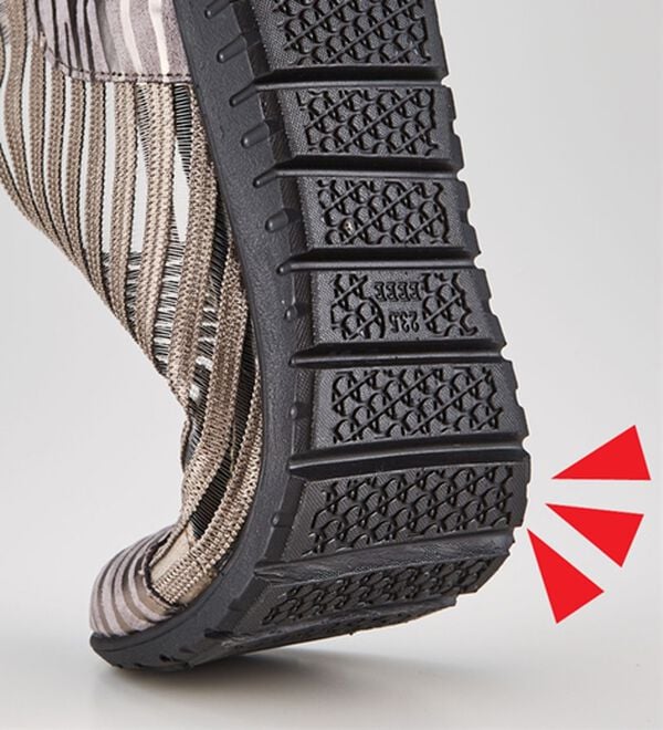 ルフラン（ルフラン）の「ゼブラ柄シアーストレッチサマーシューズ（フラットシューズ）」｜詳細画像