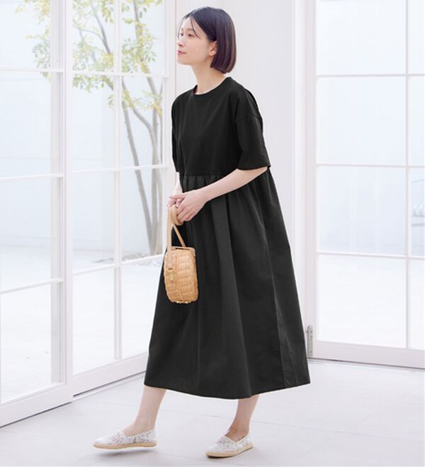 Viola e Viola（ヴィオラ エ ヴィオラ）の「さらひやりコーデ楽ちんドッキングワンピ―ス（ドッキングワンピース）」｜詳細画像