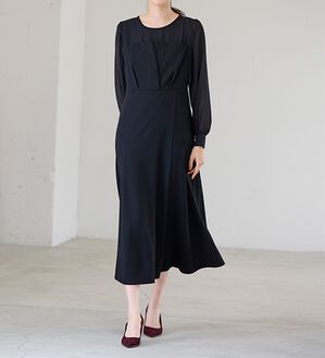 RANAN（ラナン）の「ビスチェドッキングワンピース（ドッキングワンピース）」｜ブラック／ブラック