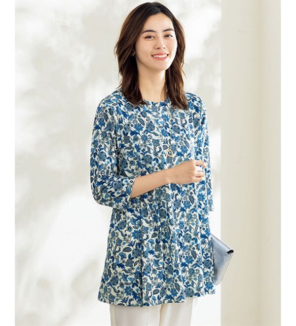 ルフラン（ルフラン）の「【３色組】華やか冷感チュニック＜ティオーネ＞（チュニック）」｜詳細画像