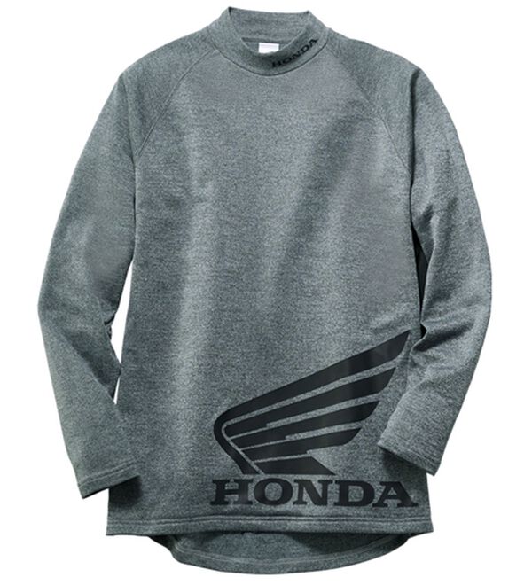「＜ＨＯＮＤＡ＞ビッグロゴ防風インナー（メンズ肌着・インナーウェア）」｜グレー