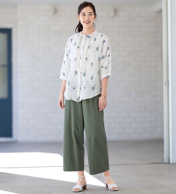 ルフラン（ルフラン）の「【３本組】カイテキラク＊ゆったりパンツ（フルレングスパンツ）」｜詳細画像