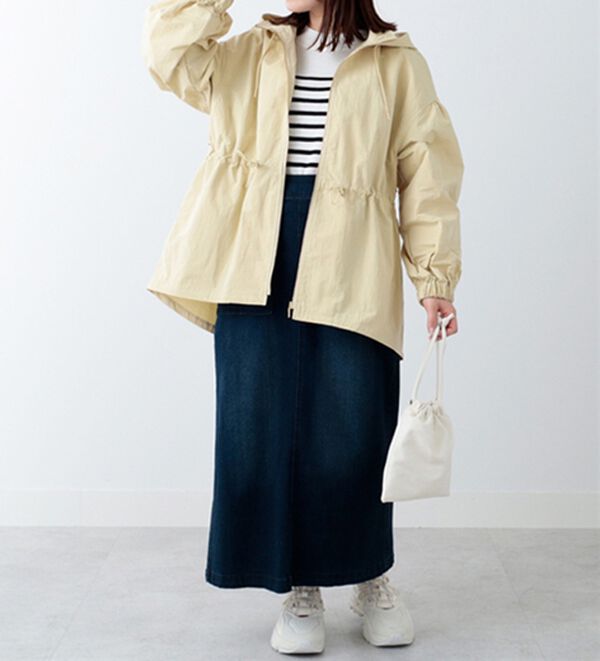 BELLUNA（ベルーナ）の「スピンドル使いショート丈パーカー（ハーフコート）」｜詳細画像