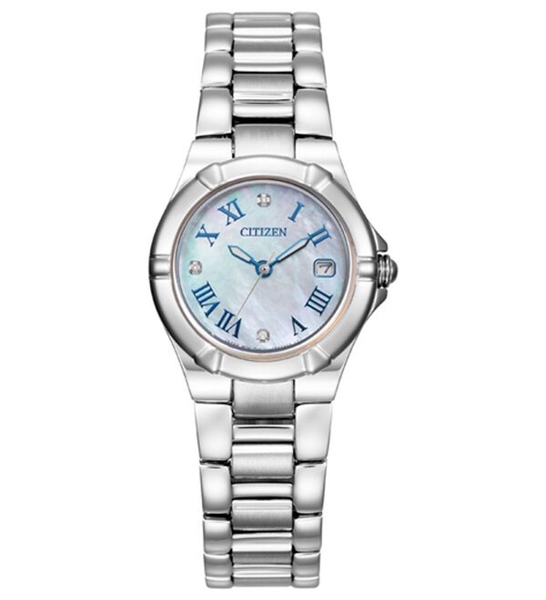 「エコ・ドライブ　ダイヤモンドウオッチ（腕時計）」｜シルバー