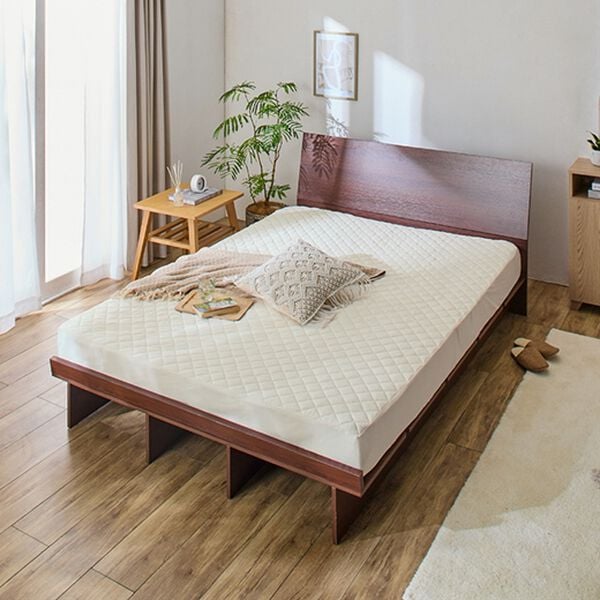iellio（イエリオ）の「ひんやり冷感敷パッド一体型ＢＯＸシーツ＜洗える・接触冷感・抗菌防臭・時短・家事楽・ボックスシーツ・寝苦しさ対策＞（ボックスシーツ・ベッドシーツ）」｜詳細画像