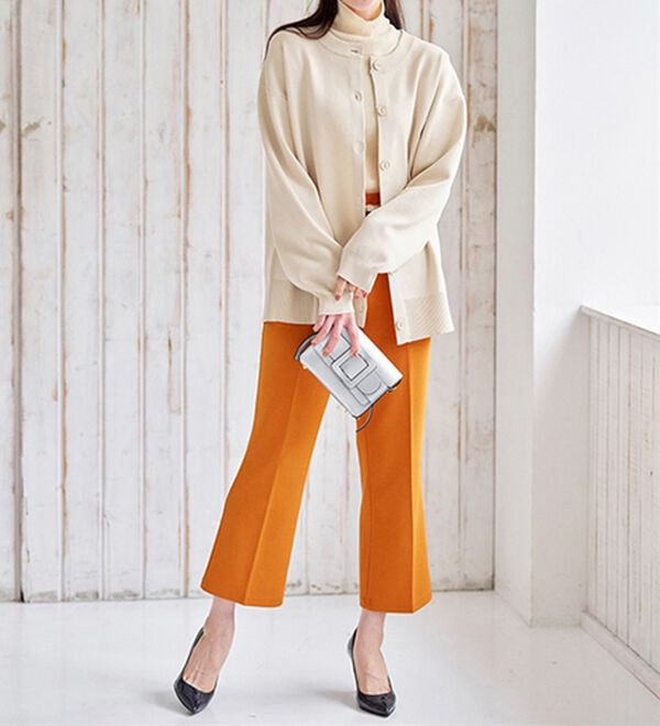 BELLUNA（ベルーナ）の「洗える！軽い！配色使いニットカーディガン（ニットカーディガン）」｜詳細画像