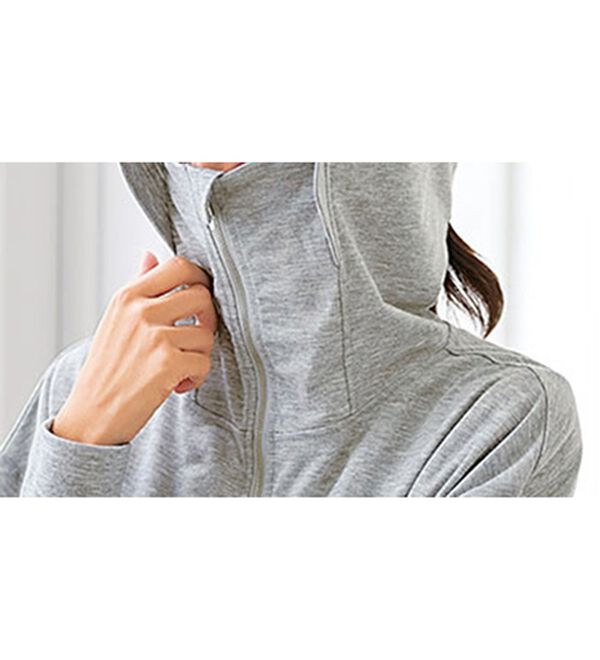 BELLUNA（ベルーナ）の「絶対に焼けたくない！後プリーツＵＶパーカー（パーカー）」｜詳細画像