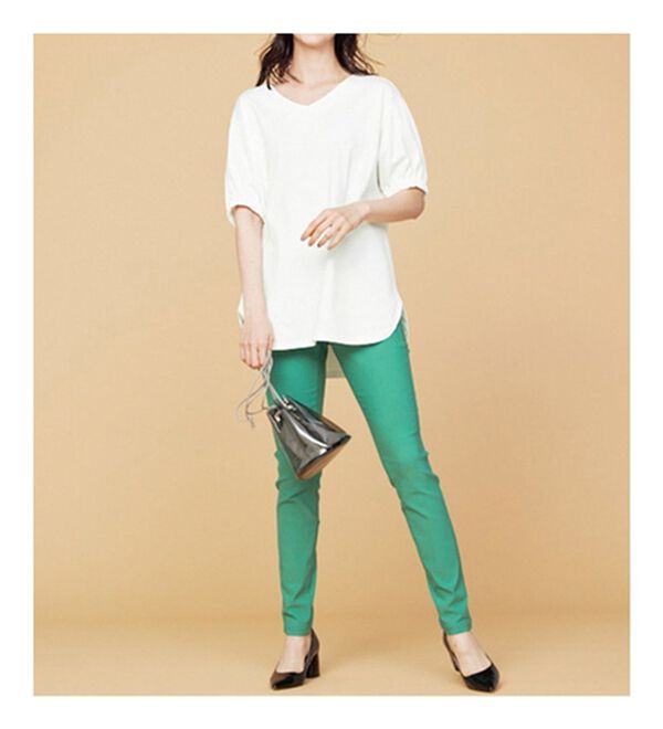 RANAN（ラナン）の「はっ水！ストレッチ素材スキニーパンツ（フルレングスパンツ）」｜詳細画像