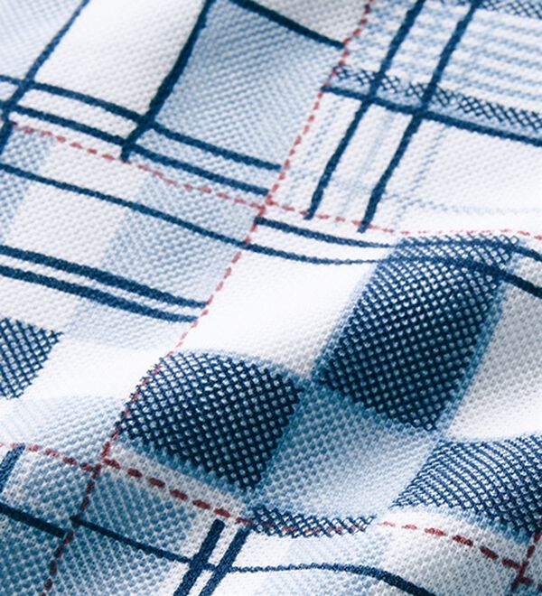 「＜ハッシュパピー＞パッチワークポロシャツ（メンズポロシャツ）」｜詳細画像