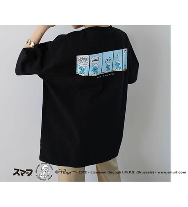 GeeRA（ジーラ）の「【スマーフ】コラボプリントＴシャツ（カットソー）」｜詳細画像