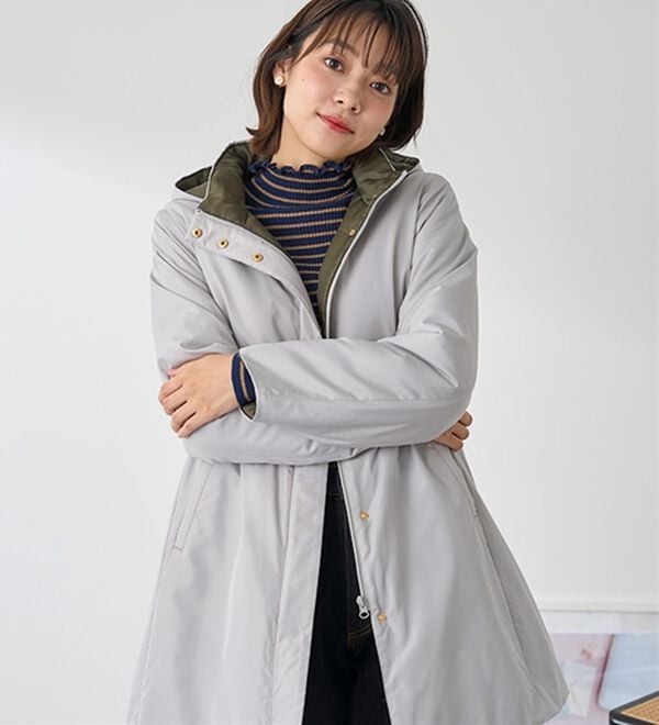 BELLUNA（ベルーナ）の「Ａｉｒｙ　＆Ｗａｒｍ　あったか軽量デザインコート（ロングコート）」｜詳細画像