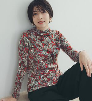 ルフラン（ルフラン）の「＜スタイルプリュ＞ウールガーゼプリントプルオーバー（カットソー）」｜詳細画像