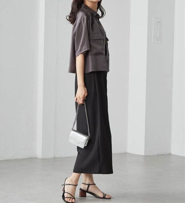 RANAN（ラナン）の「ダブルポケットショートシャツ（シャツ）」｜詳細画像