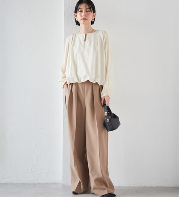 RANAN（ラナン）の「2WAYギャザーバルーンブラウス（ブラウス）」｜詳細画像