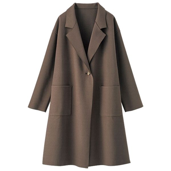 BELLUNA（ベルーナ）の「ウール調バックベルトデザインロングコート（ロングコート）」｜詳細画像