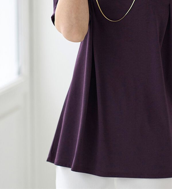 BELLUNA（ベルーナ）の「バックフレアーパフ袖プルオーバー（カットソー）」｜詳細画像